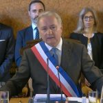 Jean-Luc Moudenc, lors de son discours, à l'occasion du conseil municipal d'installation, le 27 mars 2026. / Mairie de Toulouse