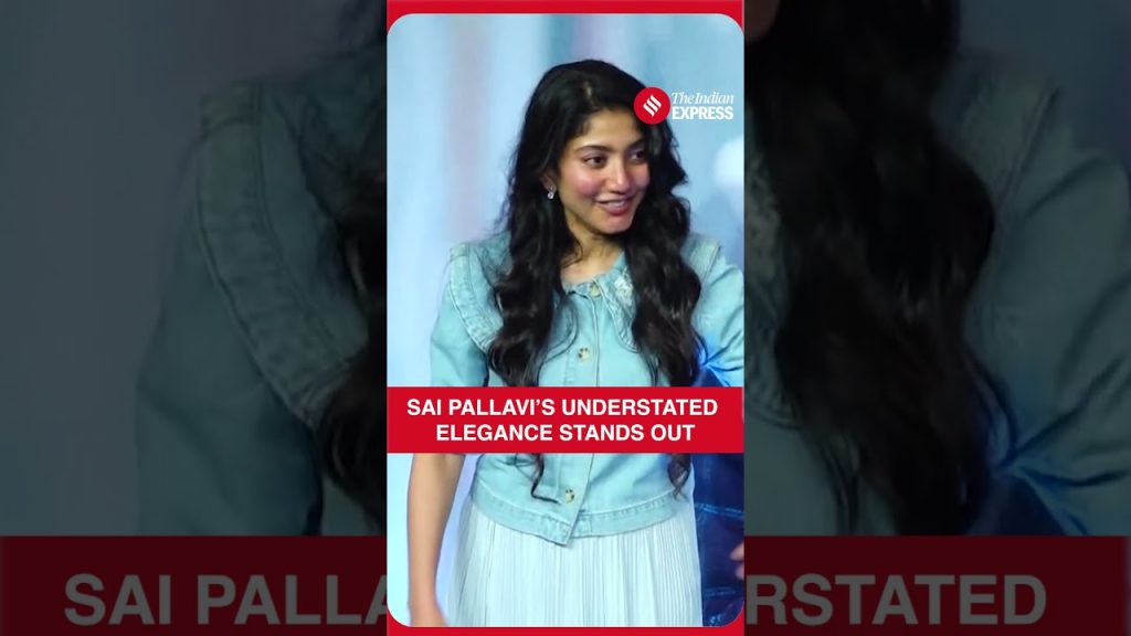 Sai Pallavi et Junaid Khan posent ensemble, mettant en avant une esthétique simple.