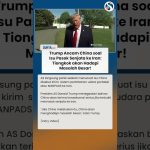 TRUMP EN RAGE : La Chine armerait l'Iran, une menace explosive qui pourrait tout détruire !