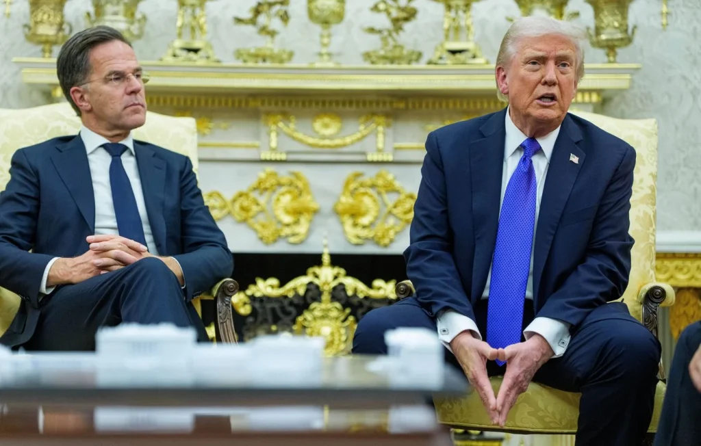 Donald Trump reçoit Mark Rutte et évoque un possible de retrait de l’Otan