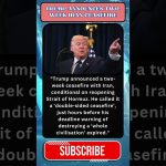 US et Iran conviennent d'un cessez-le-feu de deux semaines dans le conflit actuel