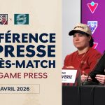 Victoire de l'équipe de Montréal lors de la conférence de presse d'après-match à Seattle, 25 avril 2026