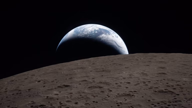 La Lune, miroir des illusions terrestres : un « coucher de Terre » qui interpelle