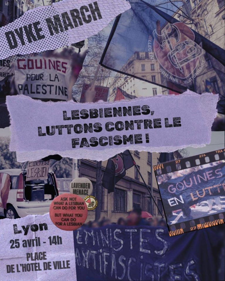 Lyon : Lesbiennes, luttons contre le fascisme !