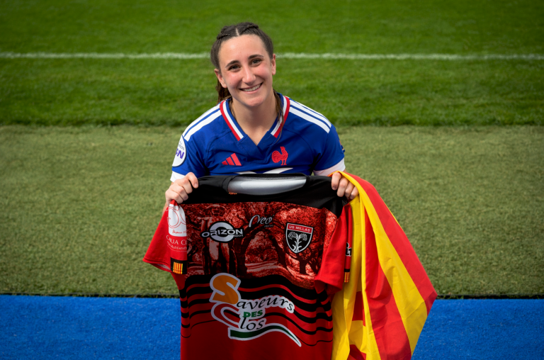La jeune Catalane a signé une entrée fracassante dans le rugby international. @Facebook US Millas