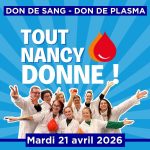 Tout Nancy donne : trois lieux, une journée, des milliers de vies sauvées !