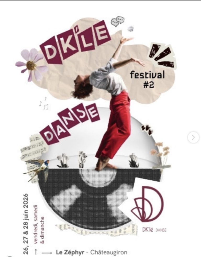 Festival de danse DK’LE au Zéphyr de Châteaugiron près de Rennes les 15 et 16 octobre 2023.