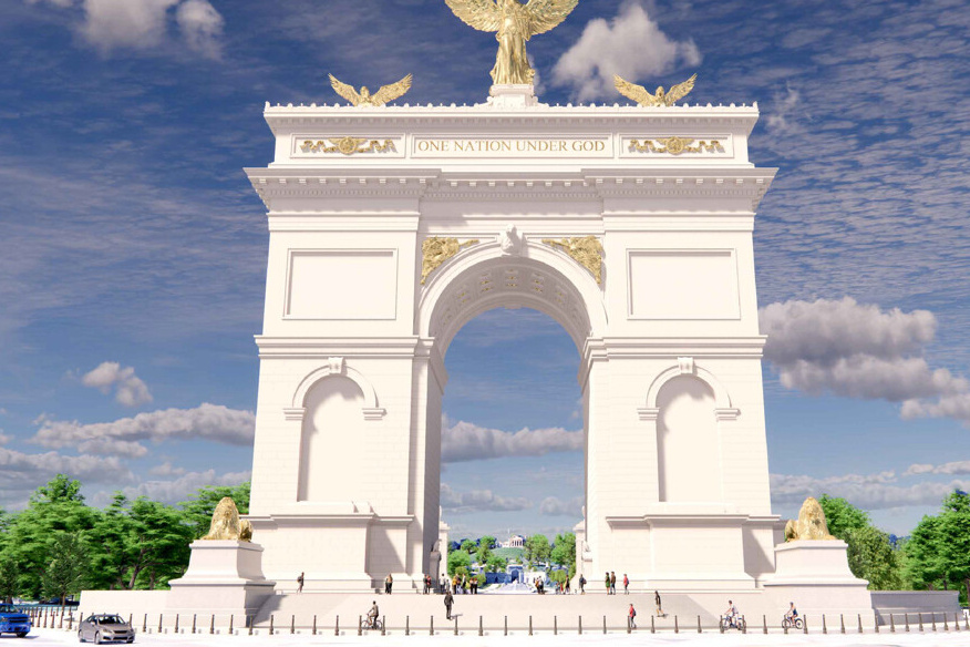 Trump annonce un arc de triomphe à Washington : quand l'absurde devient la norme pour les villes RN !