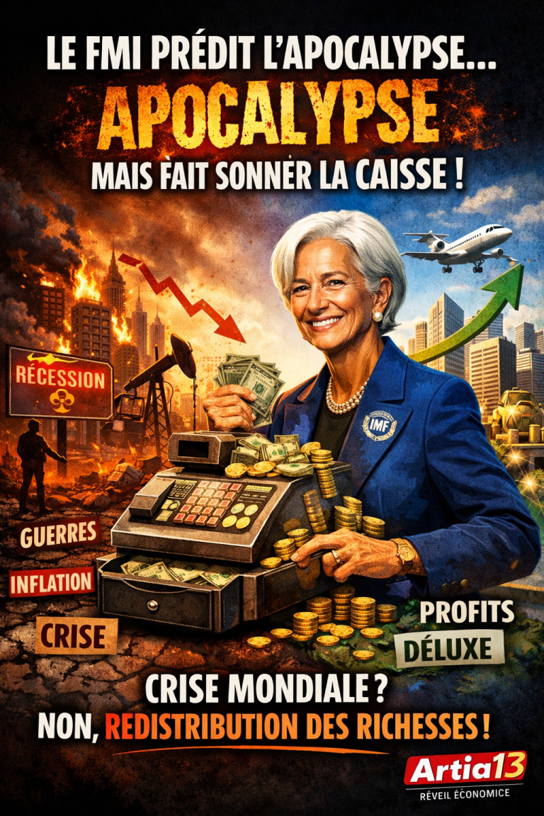 🌍 Croissance mondiale : le FMI annonce l’apocalypse… mais continue de compter les profits
