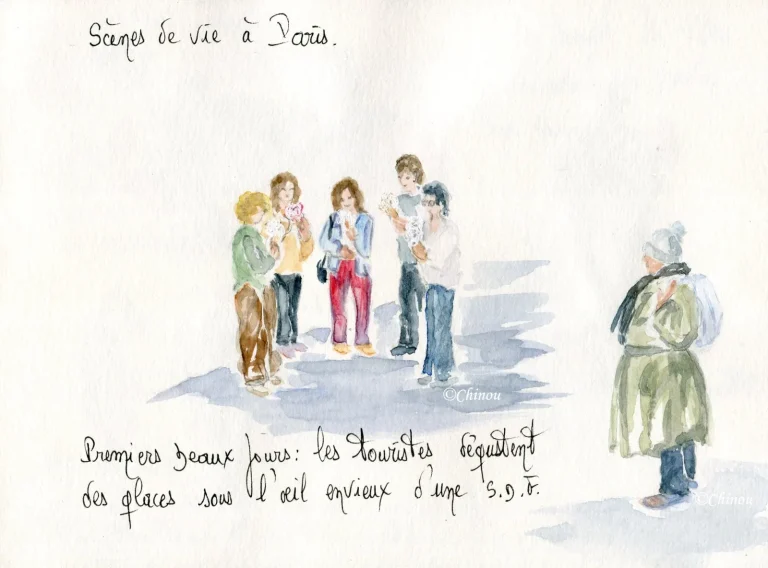 Exploration artistique de Paris : Les carnets de voyage captivants de Chinou