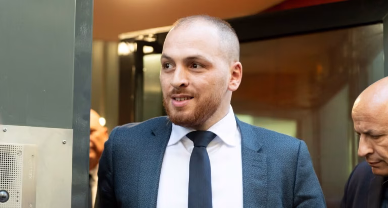 Matthieu Valet, tête de liste du Rassemblement national à Lille