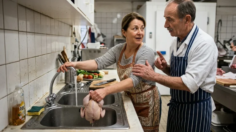 Rincer le poulet : un geste de bonne volonté qui pourrait vous coûter cher