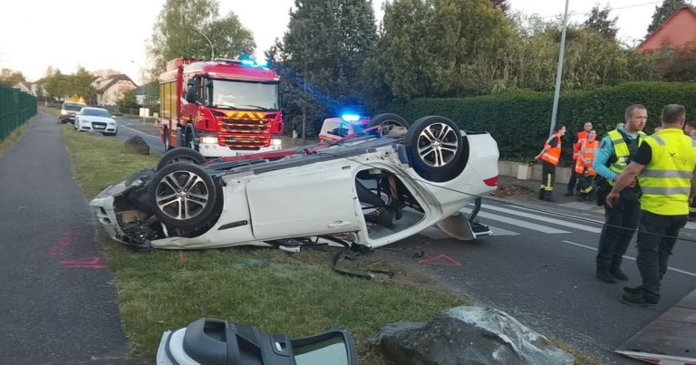 Bischwiller : Accident spectaculaire à l&rsquo;entrée de la ville, deux blessés désincarcérés