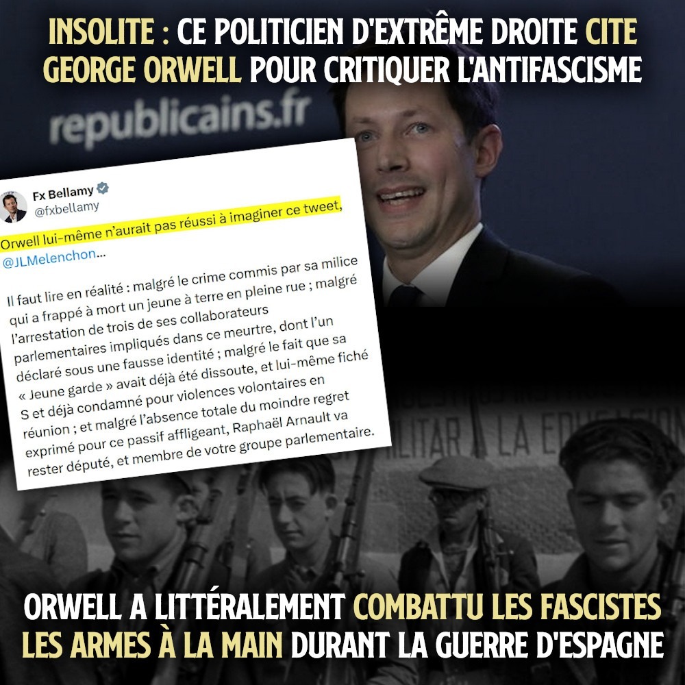 François-Xavier Bellamy, le patron des "Républicains" qui ose citer Orwell pour critiquer l