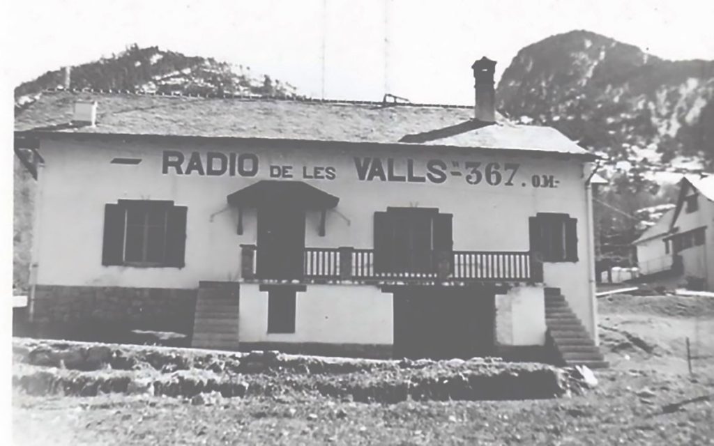 A Encamp, le premier local de Radio des Vallées (Sud radio).