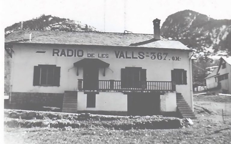 A Encamp, le premier local de Radio des Vallées (Sud radio).
