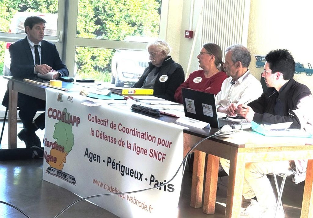 Monsempron-Libos : le collectif de défense de la ligne Agen-Périgueux-Paris alerte sur le financement du rail