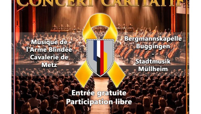 Concert caritatif de la Brigade franco-allemande à Müllheim pour soutenir des projets locaux.