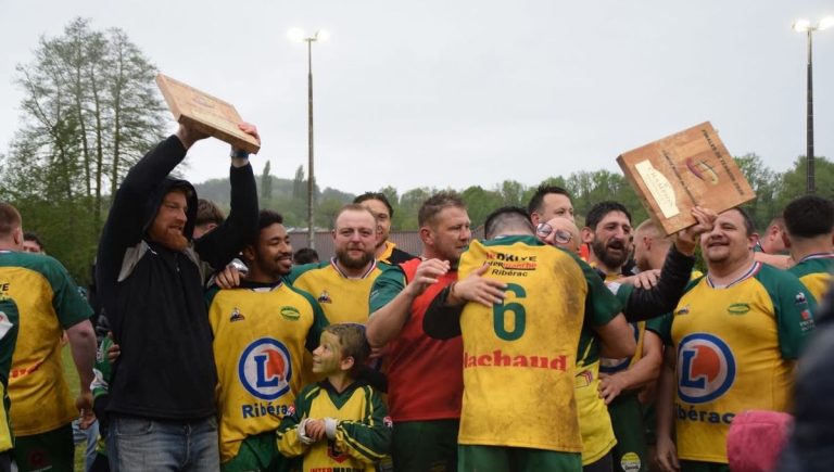 CA Ribérac remporte le titre de Champion de Régionale 2 de rugby, le 3 mai 2026.