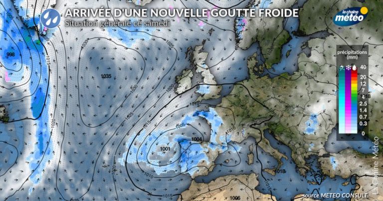 Goutte froide : alertes orageuses prévues en France pour le week-end du 8 mai.