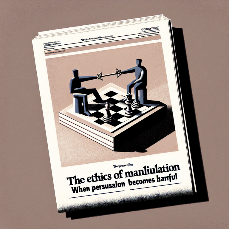 The Ethics of Manipulation: When Persuasion Becomes Harmful