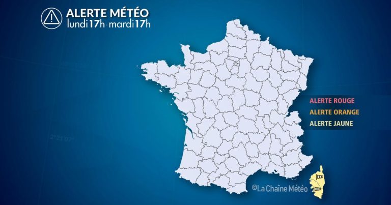 Alerte Météo : Vent tempétueux en Corse jusqu&rsquo;à mardi soir, risques de dégâts signalés.