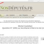 Michel Castellani : Retrait de la Question N° 10351 au Secrétariat d&rsquo;État à la Mer