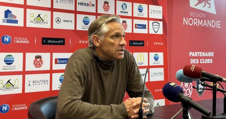 Régis Brouard évoque la tension avant le dernier match du FC Rouen contre Fleury en National