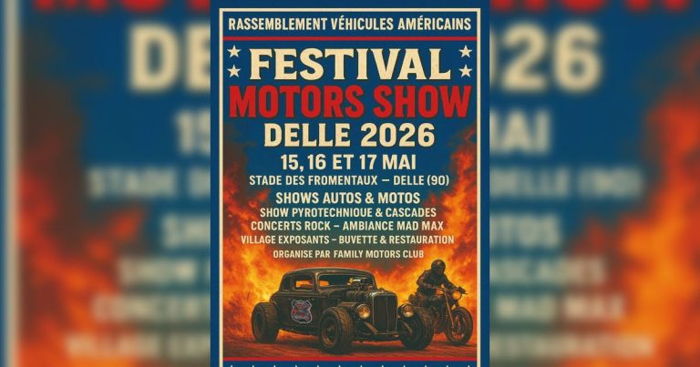 Festival Motors Show à Delle : des exposants de l&rsquo;automobile attendus ce week-end.
