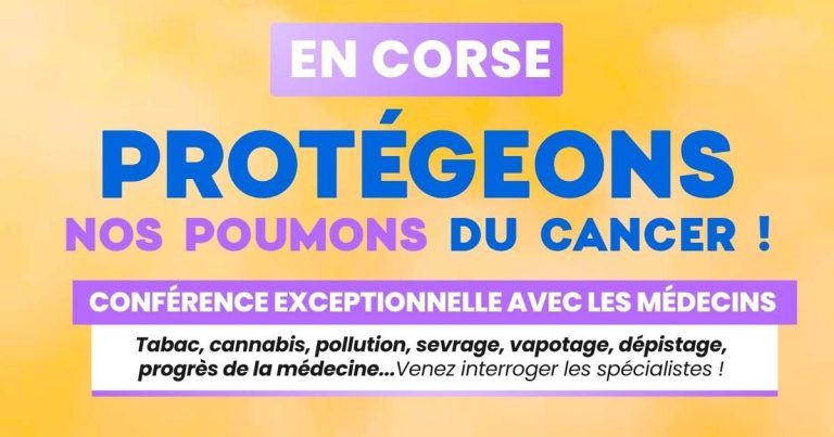 En Corse : Protégeons nos poumons du cancer !