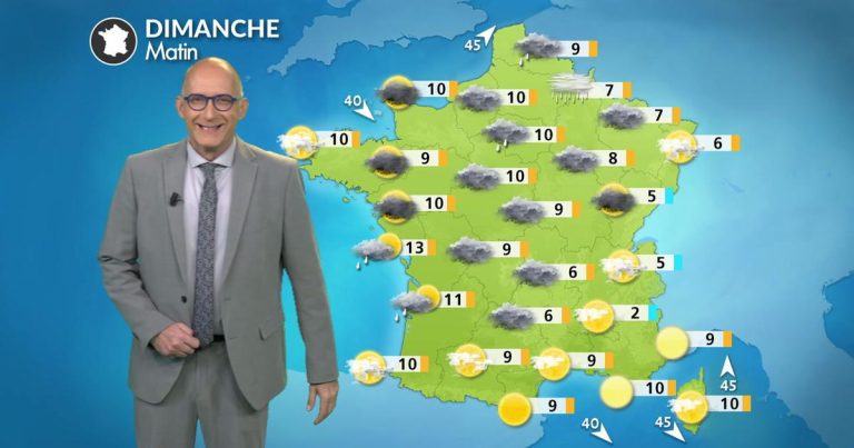 Perturbation atlantique : pluie attendue sur une grande partie de la France ce dimanche