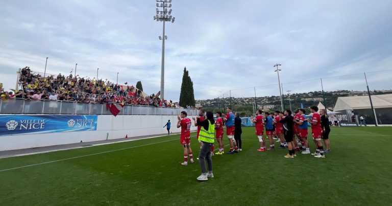 Rugby : SO Chambéry éliminé en demi-finale à Nice, soutenu par ses supporters