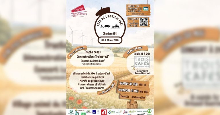 La fête de l&rsquo;agriculture se déroule à Cheniers, rassemblant producteurs et acteurs du secteur.