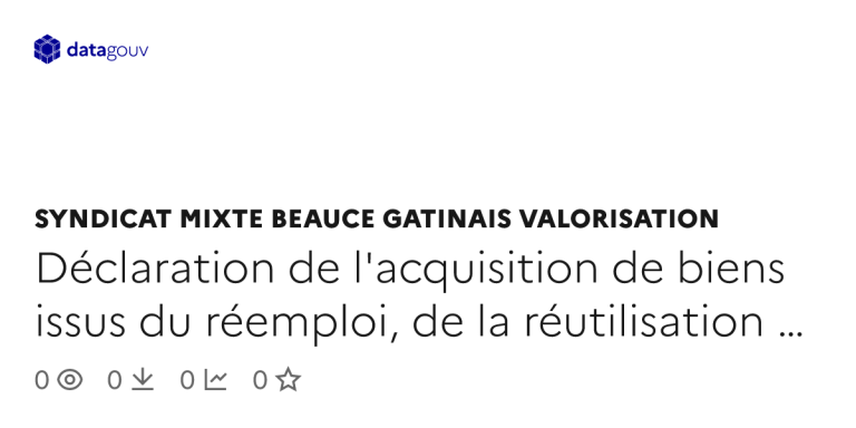 Acquisition de biens recyclés par le Syndicat Mixte Beauce Gâtinais Valorisation