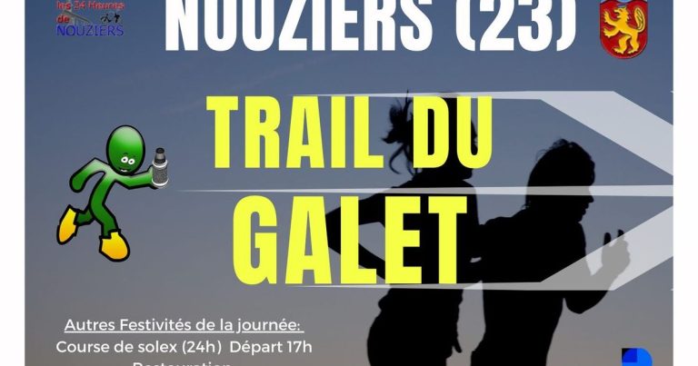 Trail du Galet 2026 : trois parcours de trail à Nouziers pour un week-end sportif.