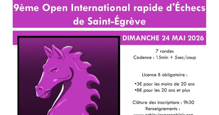 Saint-Egrève : la 9ème édition du rapide se tiendra le 24 mai 2026.