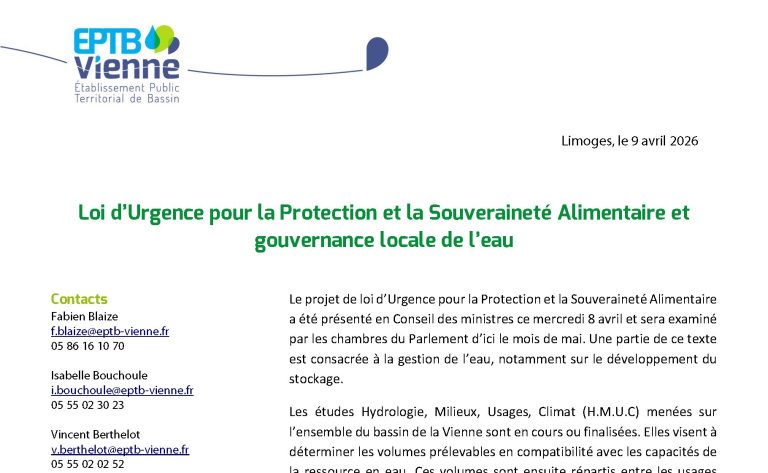 Projet de loi d&rsquo;Urgence pour la Protection et la Souveraineté Alimentaire