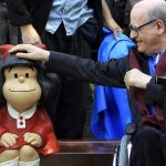Quino, créateur de Mafalda, exposé en Argentine : la notoriété dépasse le dessinateur.