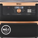 NINJA Foodi FlexDrawer Air Fryer : Friteuse à air à double zone de 10.4L, amovible et lavable au lave-vaisselle.