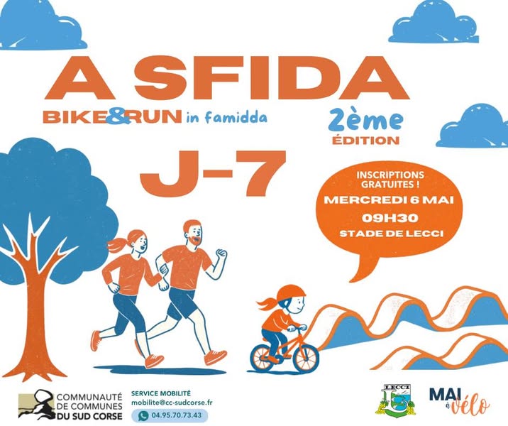 Mobilita et SFIDA organisent un événement Bike & Run à Famiddha en octobre 2023.