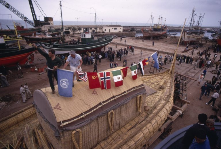 Traversée de l&rsquo;Atlantique depuis le Maroc : un bateau en papyrus pour Ra I et II