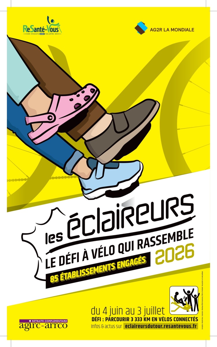 Les éclaireurs : un défi à vélo réunit des participants du 3 juin au 4 juillet 2026.