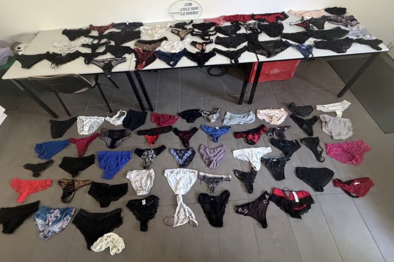 Une centaine de culottes volées retrouvées chez un quinquagénaire, la gendarmerie enquête.