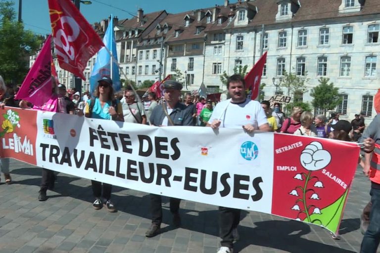 Mobilisation en hausse à Besançon pour le 1er mai