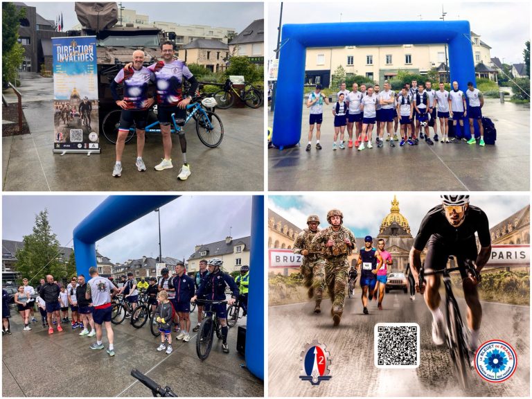 Bruz lance un défi sportif et solidaire vers les Invalides en France.