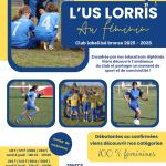 L&rsquo;US Lorris lance une équipe féminine de football pour la saison 2023-2024.
