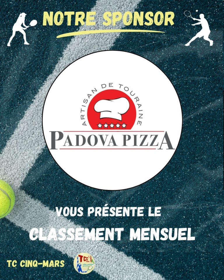 📊 CLASSEMENT MAI 2026 🎾