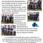 Résultats des Championnats Départementaux Jeunes à Yffiniac, le 8 mai 2026.
