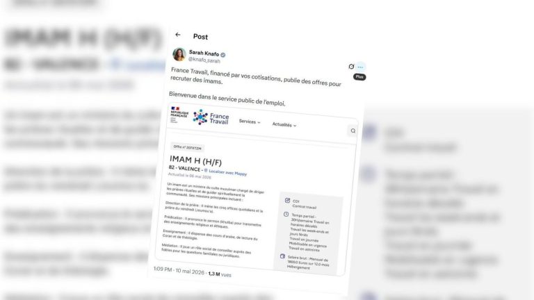 France Travail dément l’information sur une formation pour devenir imam en France.