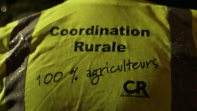 Agriculteurs protestent devant la raffinerie Total dans le Rhône contre la hausse des prix du carburant.